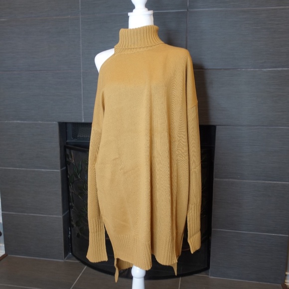 LITA BY CIARA Shoulder Cutout Long Sleeve Turtleneck Tunic Sweater Dress size XL - Picture 12 of 16